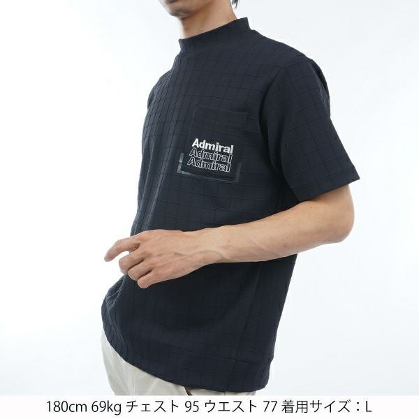 アドミラル ゴルフ Admiral GOLF メンズ メンズ グリッドオーバー モックシャツ ADMA403 詳細9