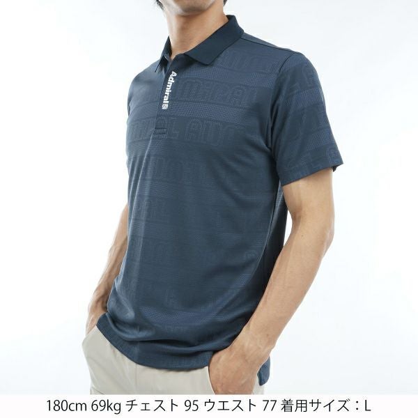 アドミラル ゴルフ Admiral GOLF メンズ メンズ ロゴジャカード ポロシャツ ADMA405 詳細11