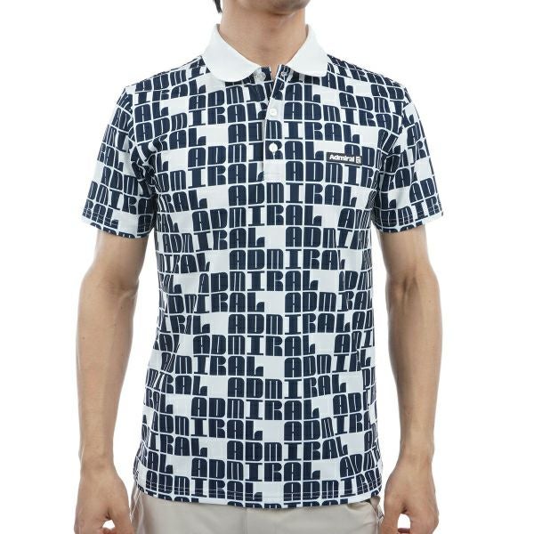 アドミラル ゴルフ Admiral GOLF メンズ メンズ ロゴモノグラム ポロシャツ ADMA406 詳細2