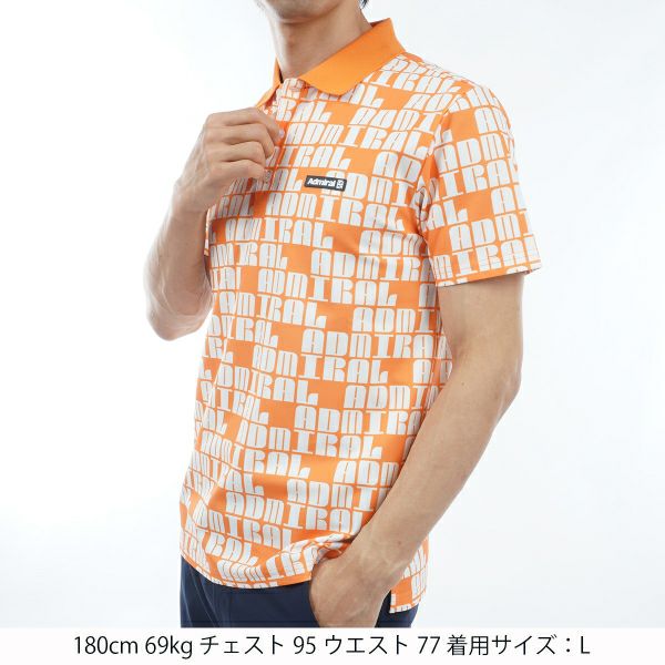40％OFF】[アドミラル ゴルフ]メンズ ロゴモノグラム ポロシャツ