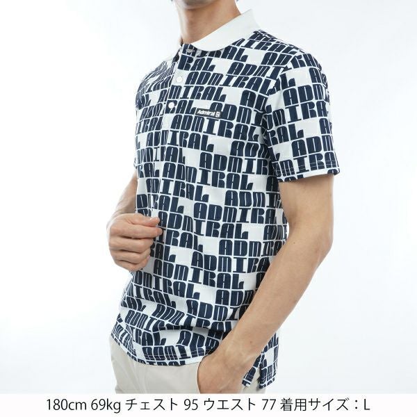 アドミラル ゴルフ Admiral GOLF メンズ メンズ ロゴモノグラム ポロシャツ ADMA406 詳細8