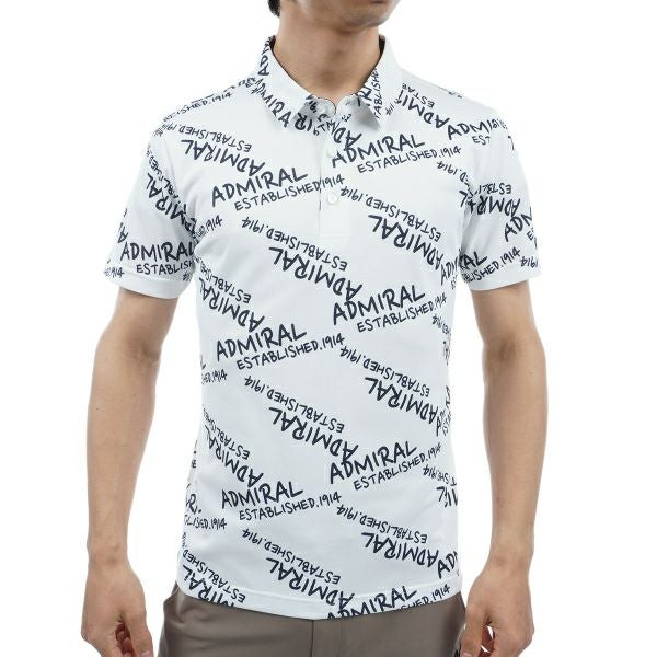 アドミラル ゴルフ Admiral GOLF メンズ メンズ ランダムロゴ プリントシャツ ADMA433 詳細2