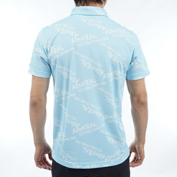 アドミラル ゴルフ Admiral GOLF メンズ メンズ ランダムロゴ プリントシャツ ADMA433 詳細6
