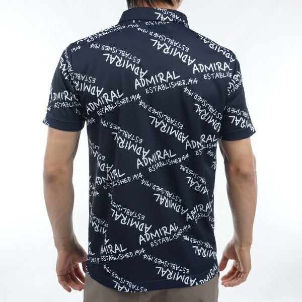 アドミラル ゴルフ Admiral GOLF メンズ メンズ ランダムロゴ プリントシャツ ADMA433 詳細10
