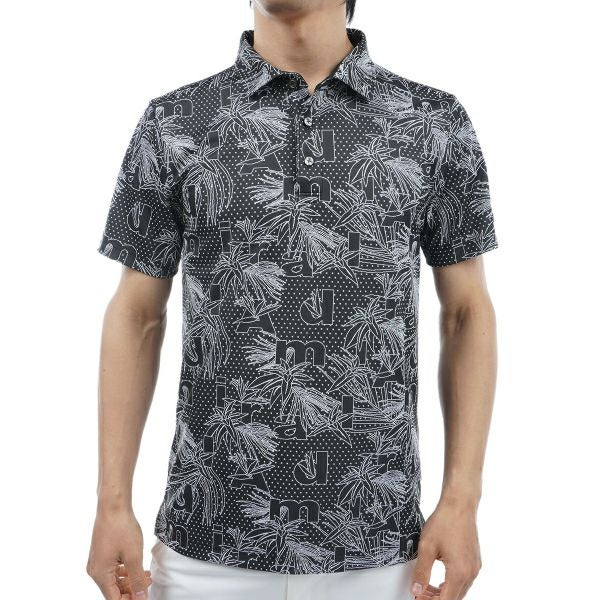 アドミラル ゴルフ Admiral GOLF メンズ メンズ リーフジャカード シャツ ADMA434 詳細1