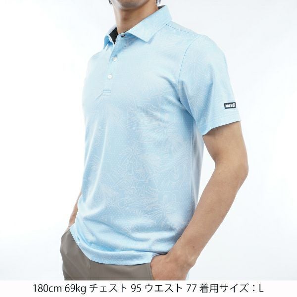 アドミラル ゴルフ Admiral GOLF メンズ メンズ リーフジャカード シャツ ADMA434 詳細9