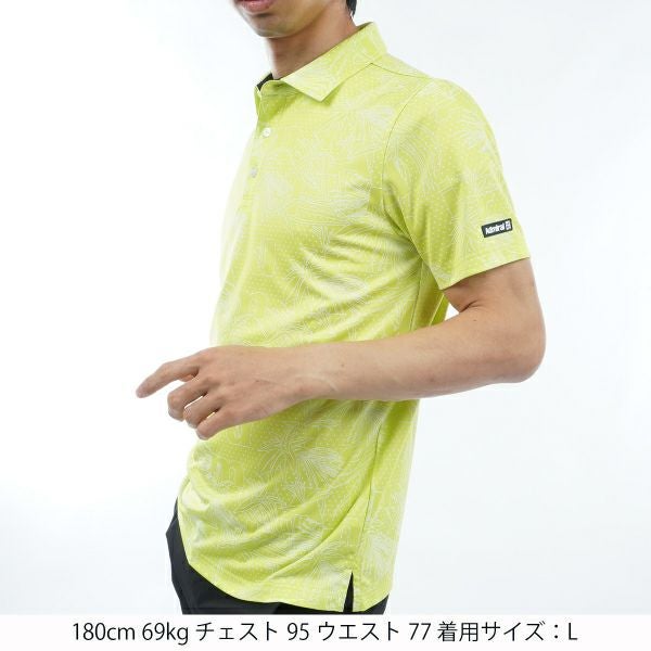 アドミラル ゴルフ Admiral GOLF メンズ メンズ リーフジャカード シャツ ADMA434 詳細11