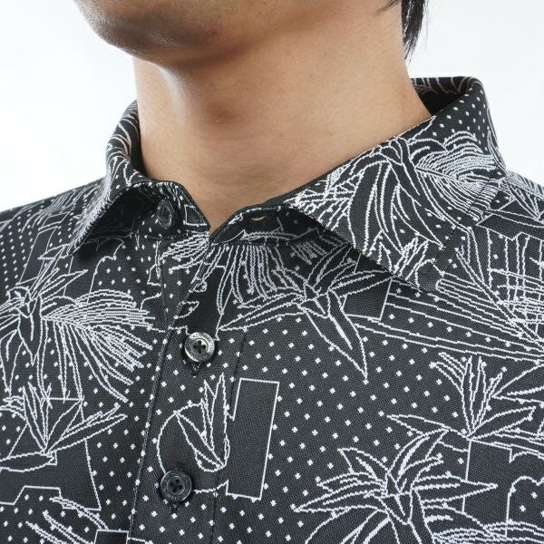 アドミラル ゴルフ Admiral GOLF メンズ メンズ リーフジャカード シャツ ADMA434 詳細18