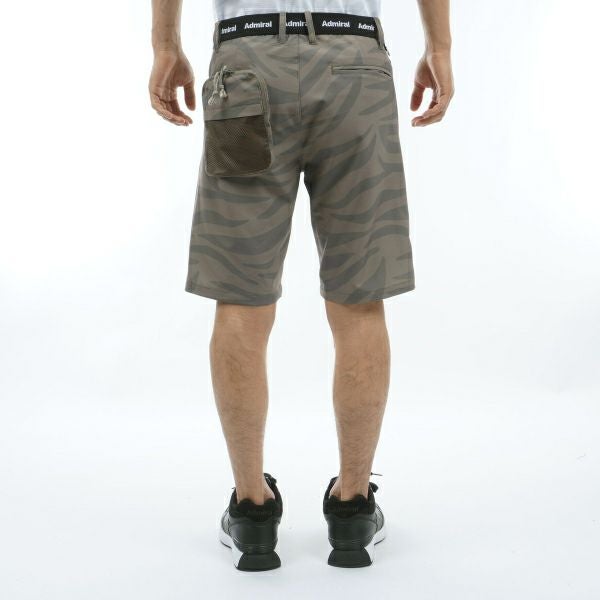 アドミラル ゴルフ Admiral GOLF メンズ メンズ バックディンプル ゼブラ柄 ショートパンツ ADMA442 詳細6