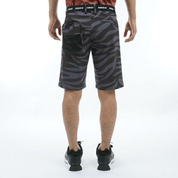 アドミラル ゴルフ Admiral GOLF メンズ メンズ バックディンプル ゼブラ柄 ショートパンツ ADMA442 詳細10