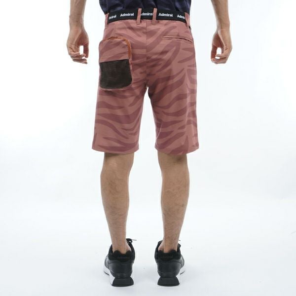 アドミラル ゴルフ Admiral GOLF メンズ メンズ バックディンプル ゼブラ柄 ショートパンツ ADMA442 詳細12