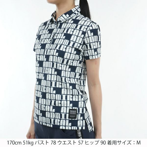 アドミラル ゴルフ Admiral GOLF レディース レディース ロゴモノグラム ポロシャツ ADLA402 詳細10