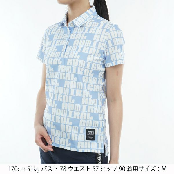 アドミラル ゴルフ Admiral GOLF レディース レディース ロゴモノグラム ポロシャツ ADLA402 詳細12