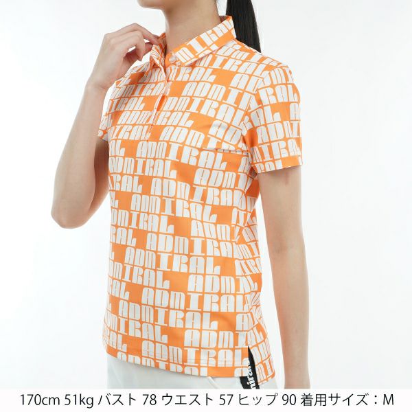 アドミラル ゴルフ Admiral GOLF レディース レディース ロゴモノグラム ポロシャツ ADLA402 詳細14