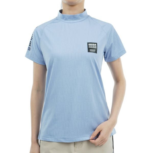 アドミラル ゴルフ Admiral GOLF レディース レディース ロゴエンボス モックシャツ ADLA403 詳細1