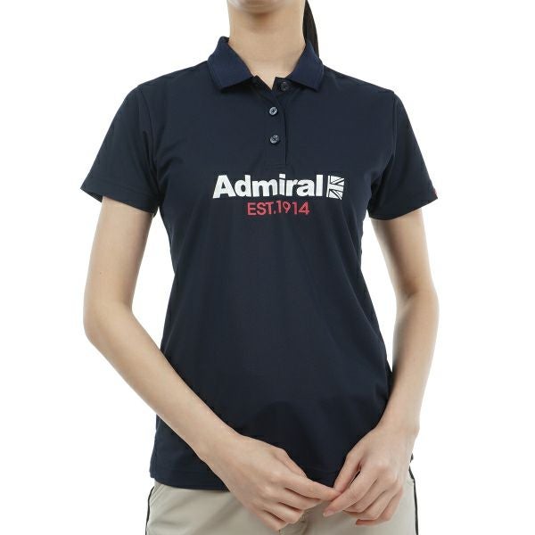 アドミラル ゴルフ Admiral GOLF レディース レディース リサイクルカノコ ロゴ ポロシャツ ADLA410 詳細5