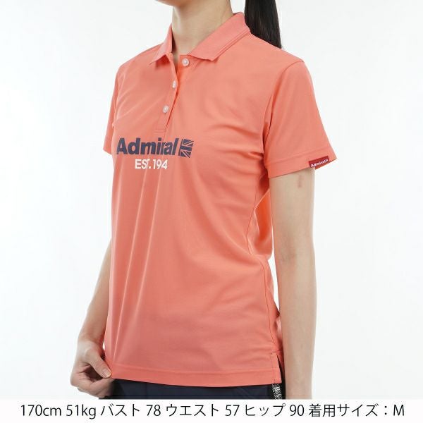 アドミラル ゴルフ Admiral GOLF レディース レディース リサイクルカノコ ロゴ ポロシャツ ADLA410 詳細9