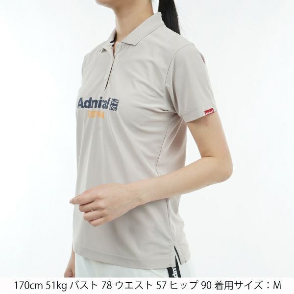 アドミラル ゴルフ Admiral GOLF レディース レディース リサイクルカノコ ロゴ ポロシャツ ADLA410 詳細15