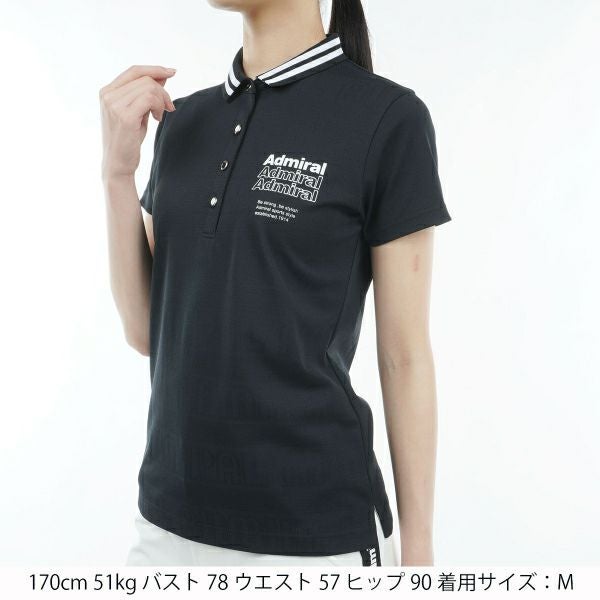 アドミラル ゴルフ Admiral GOLF レディース レディース ロゴジャカード ポロシャツ ADLA411 詳細5