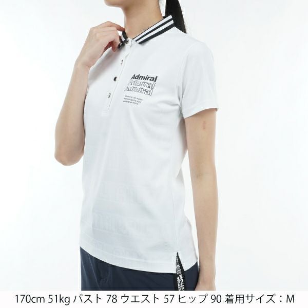 アドミラル ゴルフ Admiral GOLF レディース レディース ロゴジャカード ポロシャツ ADLA411 詳細7