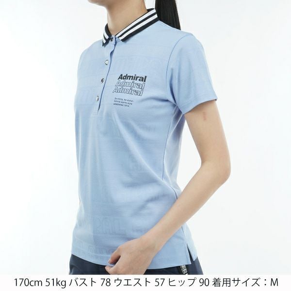 アドミラル ゴルフ Admiral GOLF レディース レディース ロゴジャカード ポロシャツ ADLA411 詳細11