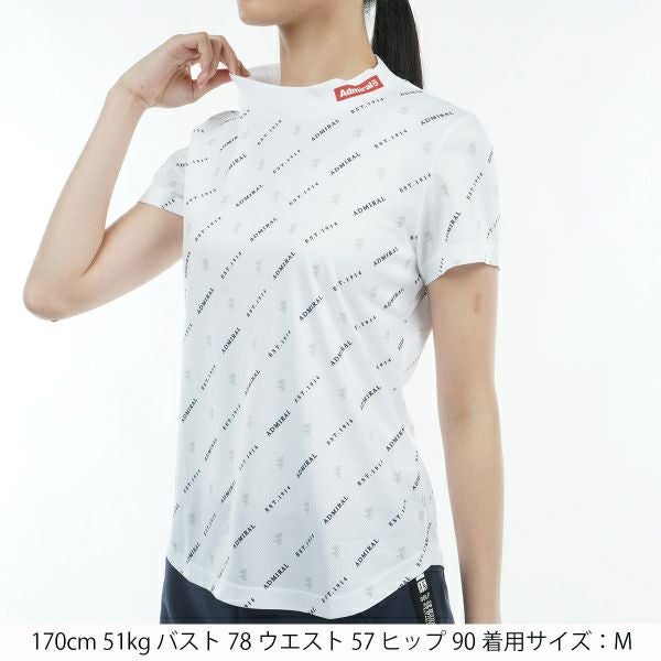 アドミラル ゴルフ Admiral GOLF レディース レディース モノグラム モックシャツ ADLA414 詳細6