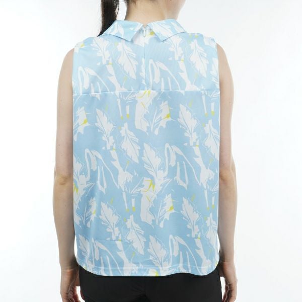 アドミラル ゴルフ Admiral GOLF レディース レディース リーフ柄 ノースリーブシャツ ADLA424 詳細7