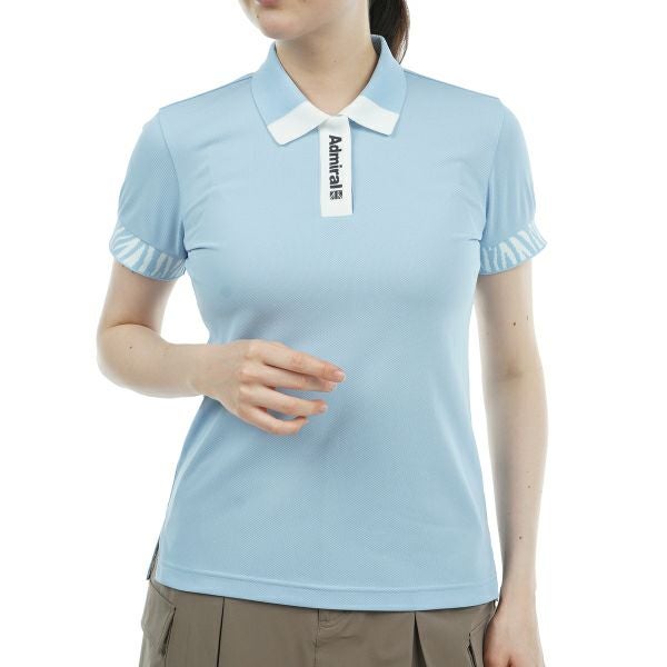 アドミラル ゴルフ Admiral GOLF レディース レディース ゼブラモチーフ リブポロシャツ ADLA425 詳細3