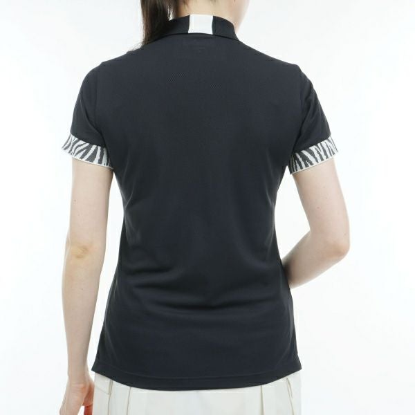 アドミラル ゴルフ Admiral GOLF レディース レディース ゼブラモチーフ リブポロシャツ ADLA425 詳細8