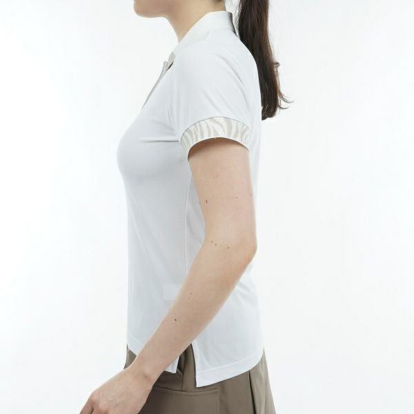 アドミラル ゴルフ Admiral GOLF レディース レディース ゼブラモチーフ リブポロシャツ ADLA425 詳細13