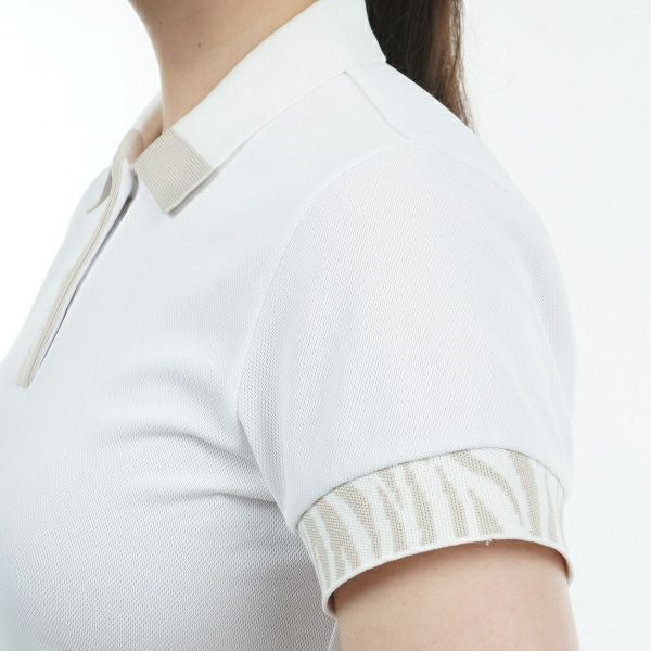 アドミラル ゴルフ Admiral GOLF レディース レディース ゼブラモチーフ リブポロシャツ ADLA425 詳細17