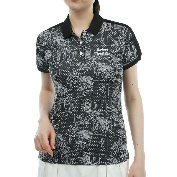 アドミラル ゴルフ Admiral GOLF レディース レディース リーフジャカード ポロシャツ ADLA430 詳細3