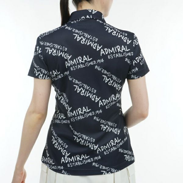 アドミラル ゴルフ Admiral GOLF レディース レディース ランダムロゴ プリントポロシャツ ADLA431 詳細6