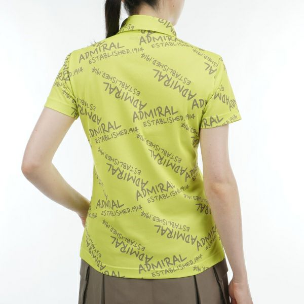 アドミラル ゴルフ Admiral GOLF レディース レディース ランダムロゴ プリントポロシャツ ADLA431 詳細12