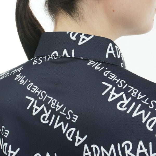 アドミラル ゴルフ Admiral GOLF レディース レディース ランダムロゴ プリントポロシャツ ADLA431 詳細16