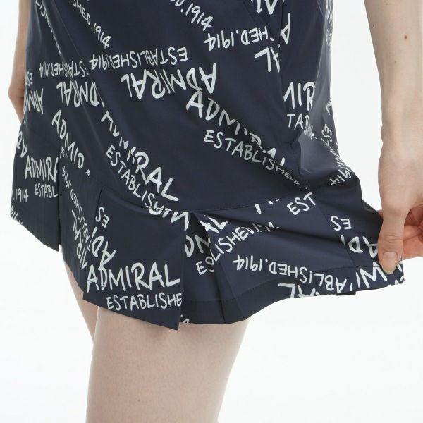 アドミラル ゴルフ Admiral GOLF レディース レディース ランダムロゴ プリーツヘムスカート ADLA432 詳細18