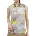 アドミラル ゴルフ Admiral GOLF レディース レディース リゾート柄 ノースリーブポロシャツ ADLA437 詳細1