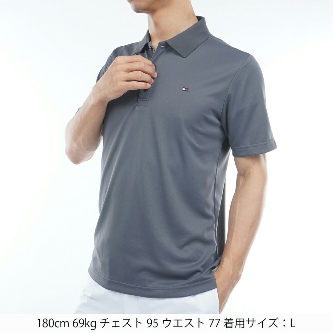 トミー ヒルフィガー ゴルフ]メンズ ベーシックフラッグ ポロシャツ