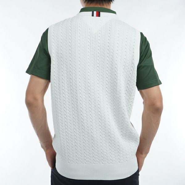 ツアーティー TOUR TEE メンズ メンズ ケーブル　Vネックニットベスト THMA452 詳細7