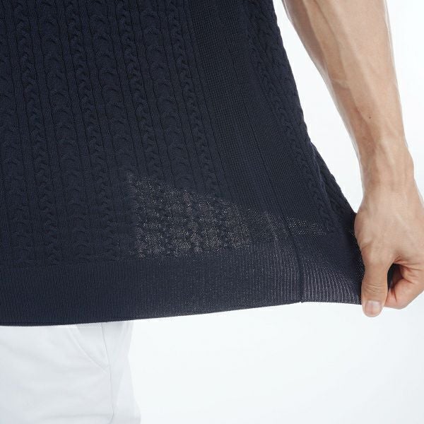 ツアーティー TOUR TEE メンズ メンズ ケーブル　Vネックニットベスト THMA452 詳細12