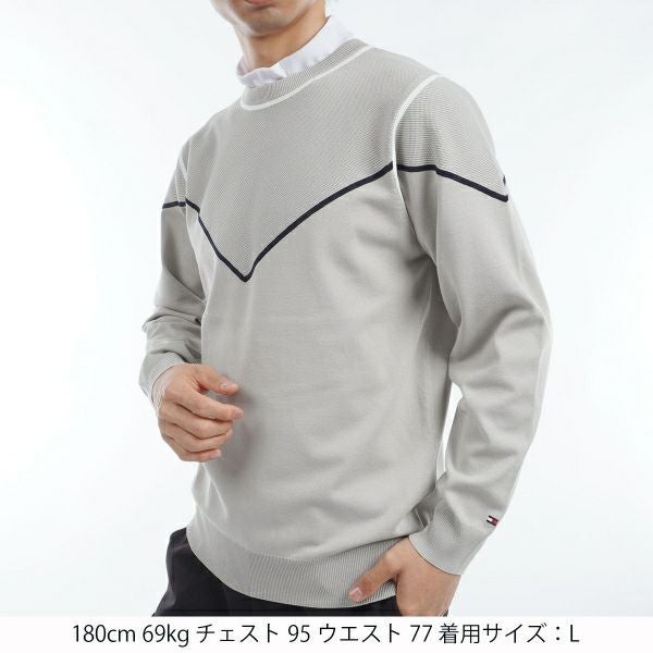 ツアーティー TOUR TEE メンズ メンズ トリコロールライン　クルーネックセーター THMA458 詳細9
