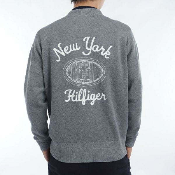 ツアーティー TOUR TEE メンズ メンズ バックロゴ　Vネックジップアップセーター THMA460 詳細5