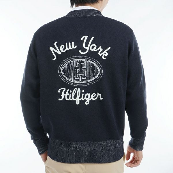 ツアーティー TOUR TEE メンズ メンズ バックロゴ　Vネックジップアップセーター THMA460 詳細9