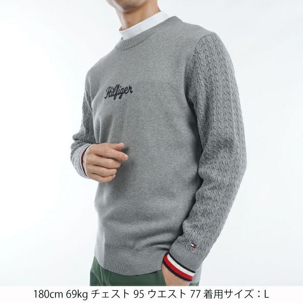 ツアーティー TOUR TEE メンズ メンズ ケーブルミックス　クルーネックセーター THMA461 詳細10