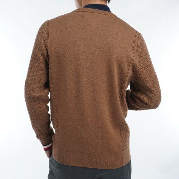 ツアーティー TOUR TEE メンズ メンズ ケーブルミックス　クルーネックセーター THMA461 詳細13
