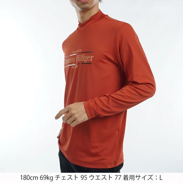 ツアーティー TOUR TEE メンズ メンズ フロントロゴ　長袖モックネックシャツ THMA465 詳細9