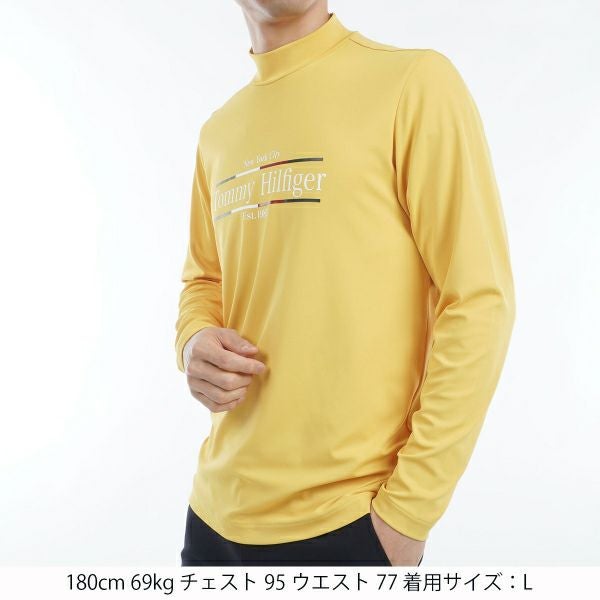 ツアーティー TOUR TEE メンズ メンズ フロントロゴ　長袖モックネックシャツ THMA465 詳細11