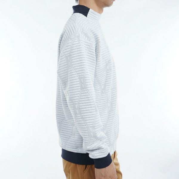 ツアーティー TOUR TEE メンズ メンズ ジャカードキルト　モックネックスウェット THMA477 詳細11