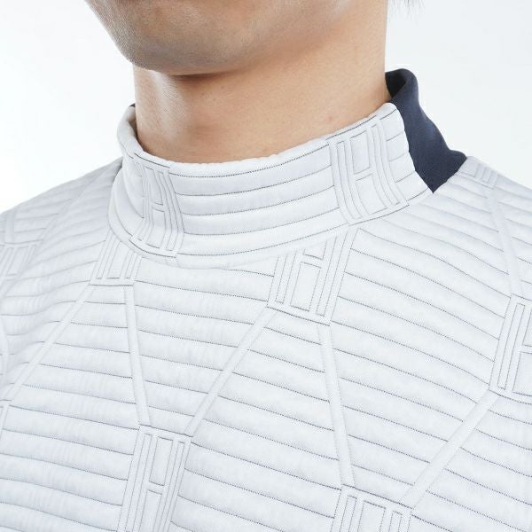 ツアーティー TOUR TEE メンズ メンズ ジャカードキルト　モックネックスウェット THMA477 詳細13