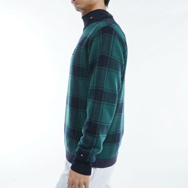 ツアーティー TOUR TEE メンズ メンズ バッファローチェックジャカード　クルーネックセーター THMA478 詳細13